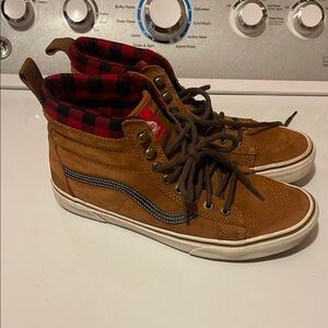 Vans Red and Brown Sneakers